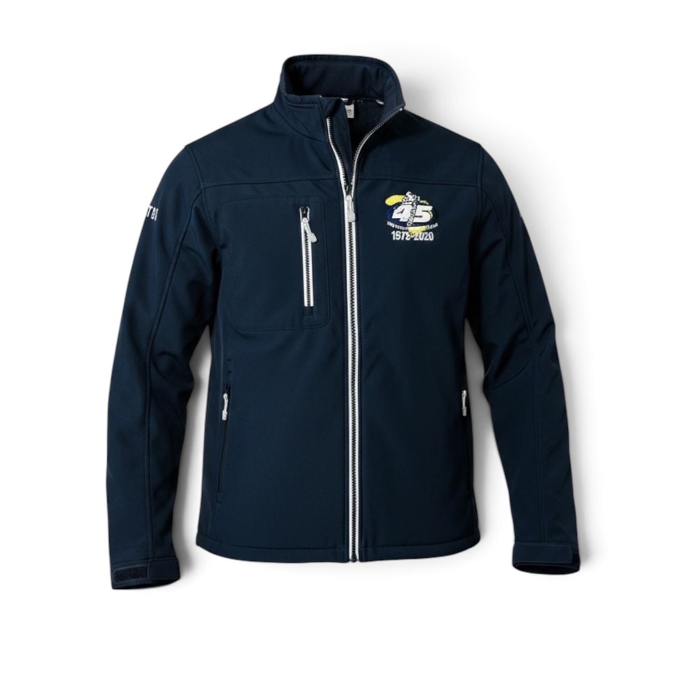 Clique Michelin 45th Anniversary Softshell Jacket Mens Medium Navy Blue Full Zip